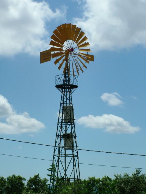 windmill scene landscape