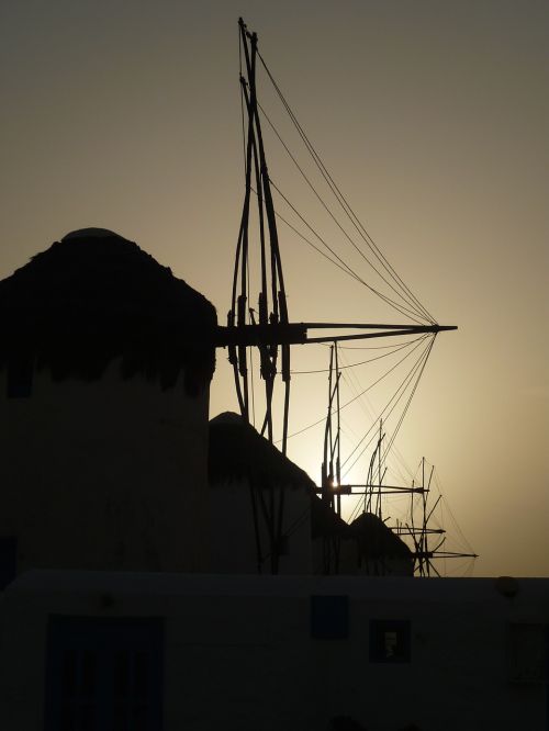 windmills mills greece