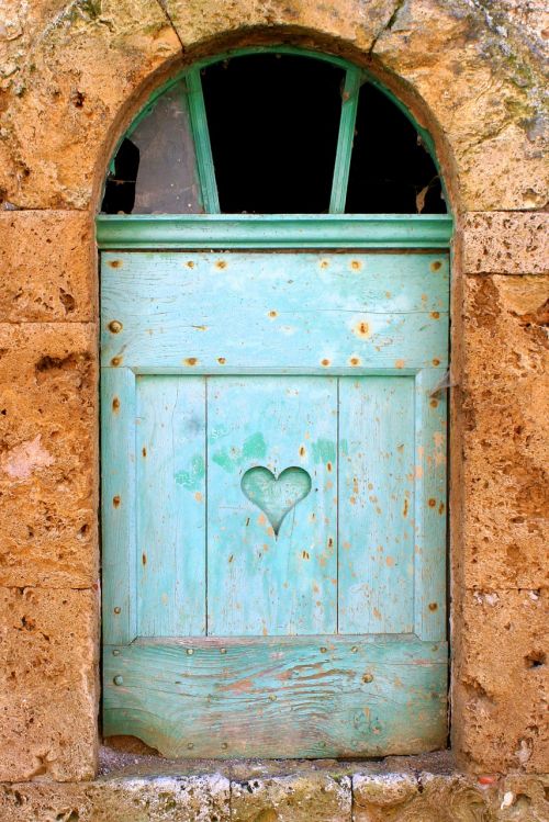 window shutter heart