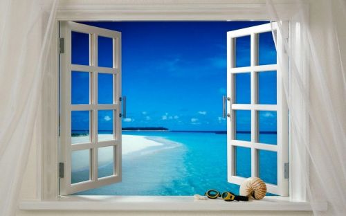 window open ocean