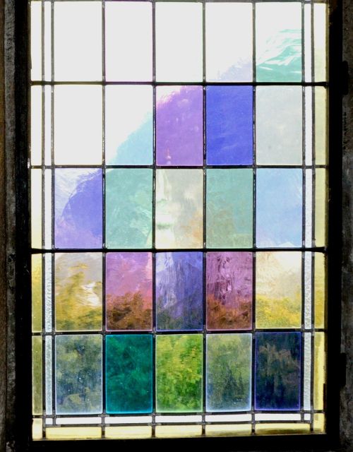 window colored glass church