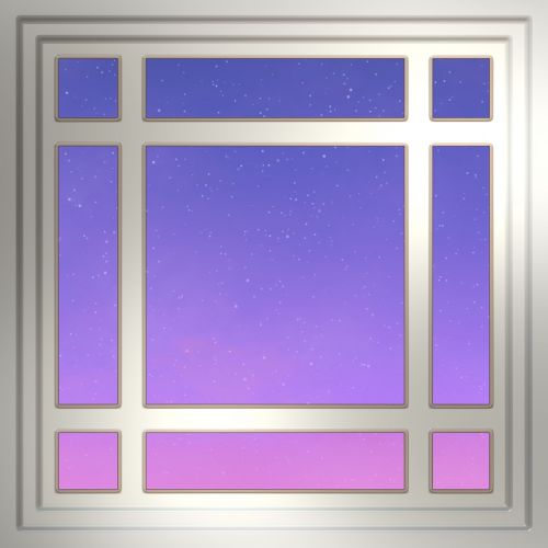 window frame night