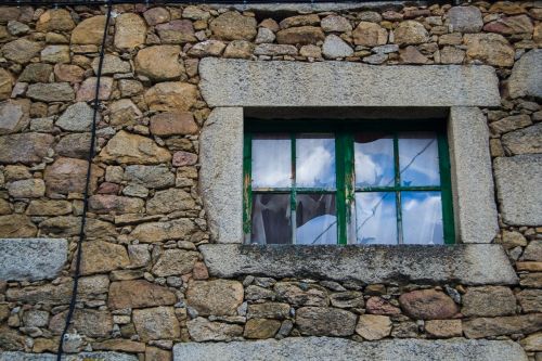 window stone wall