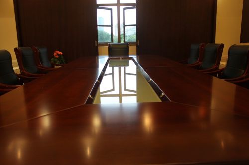 window meeting room table