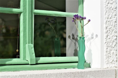 window flower vase