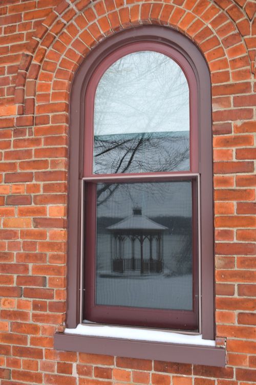 window reflection building