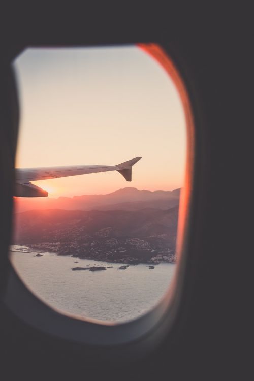 window airplane travel