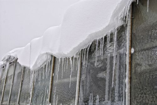 window winter ice