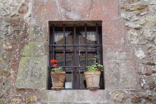 window flowerpot spain