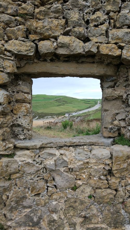 window beach landscape