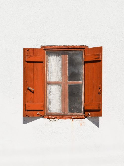 window wooden brown