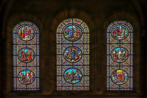 window  colourful  church