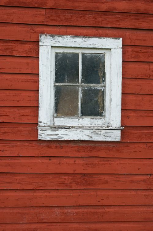 window old barn