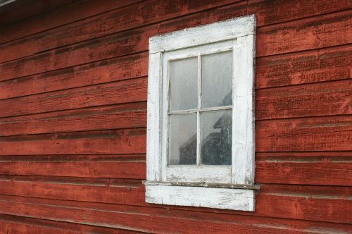 window old barn