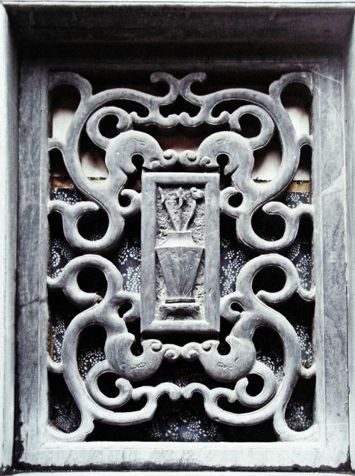 window stone carving