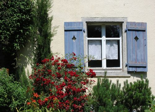 window shutter garden