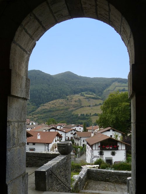 window  arc  landscape