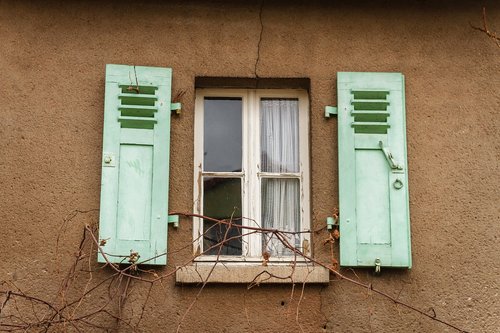 window  old  shutter