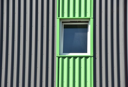 window  green  building