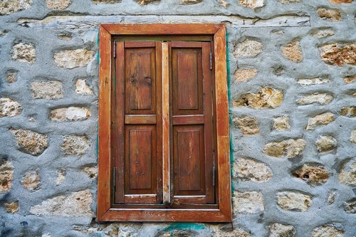 window  wall  stone