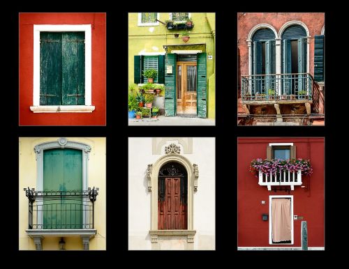 window collage italy