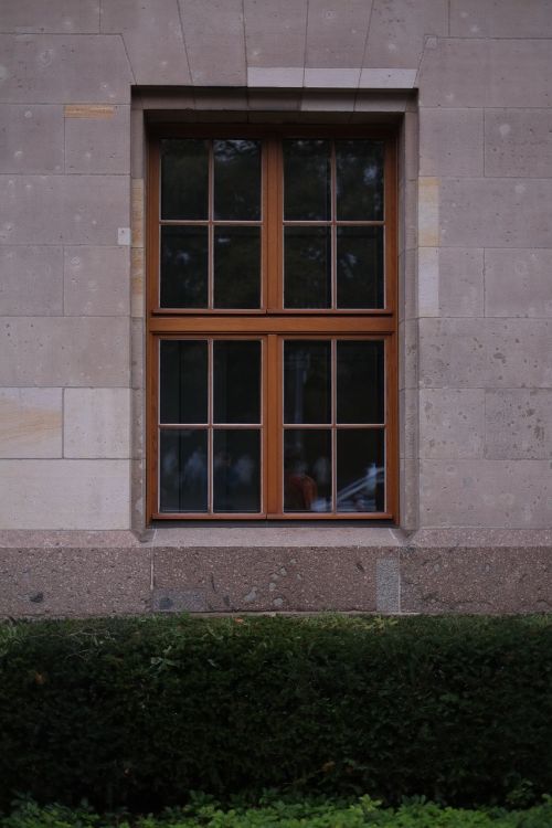 window wood stone