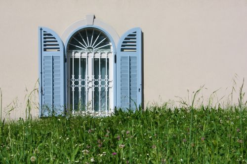 window grass house