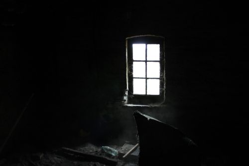 window dark attic