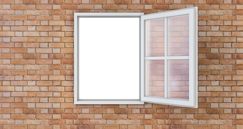 windows open wall