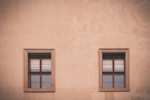 windows wall exterior