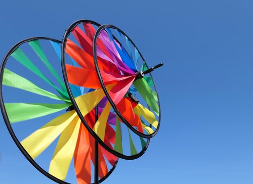 windspiel  colorful  rotation