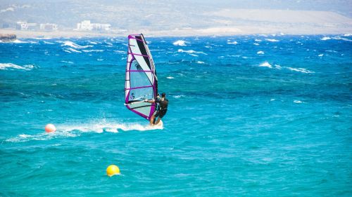 windsurfing sport sea
