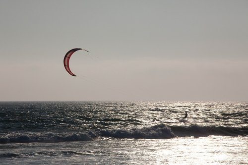 windsurfing  pacific ocean  afternoon