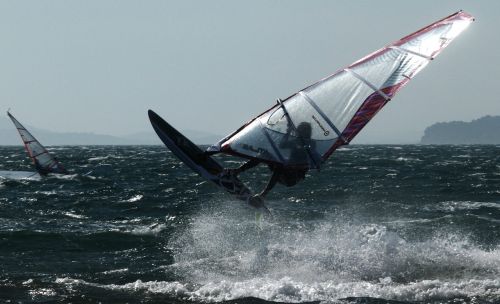 windsurfing jump sport