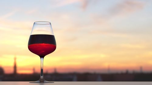wine sunset summer