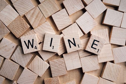 wine word letters