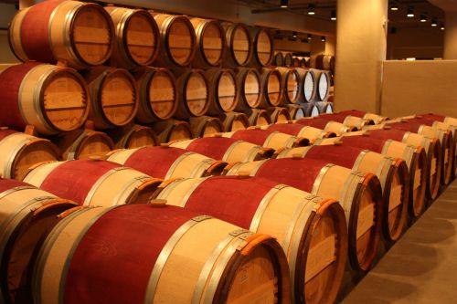 wine barrels winery
