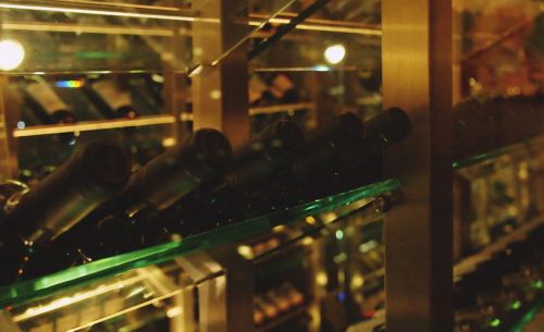 wine cellar bottles