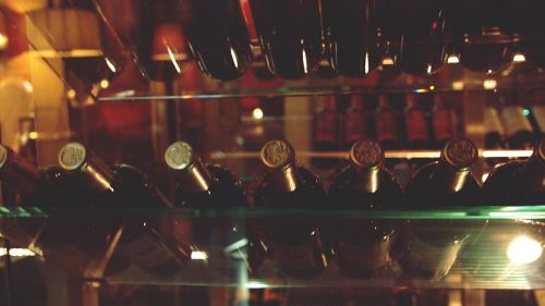 wine cellar bottles