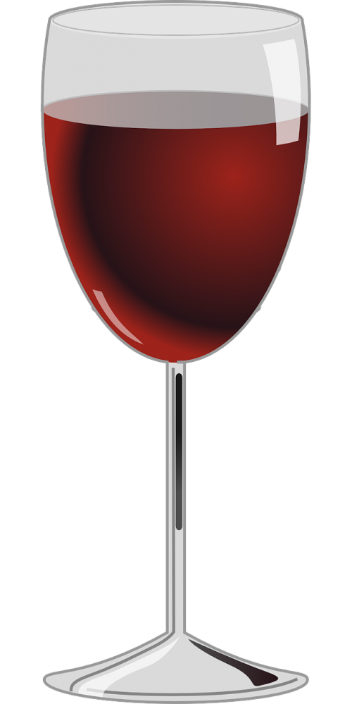 wine glass red