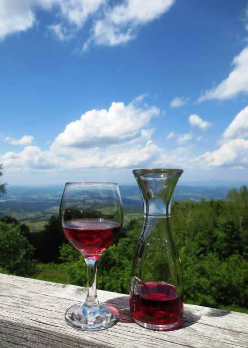 wine vineyard carafe