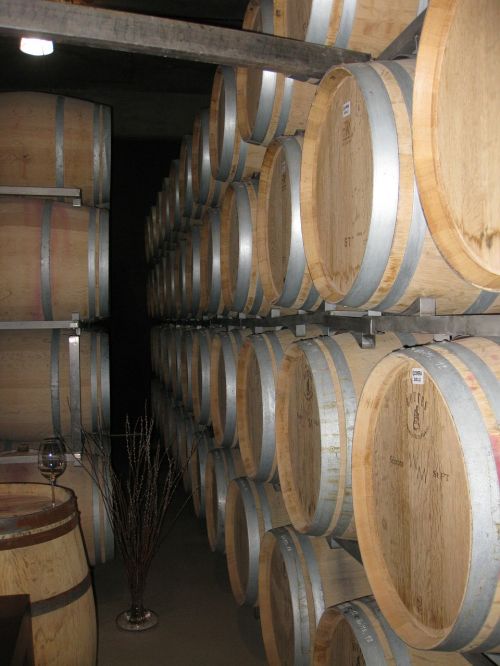 wine barrels winery storage