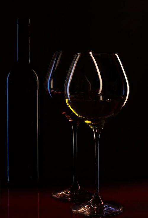 wine bottle wine glasses wine