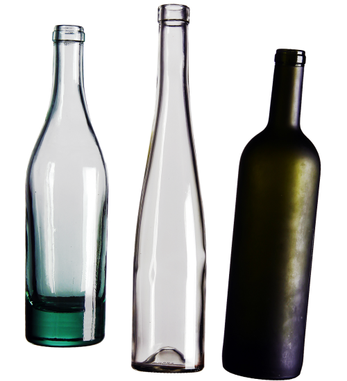 wine bottles transparent isolated transparent