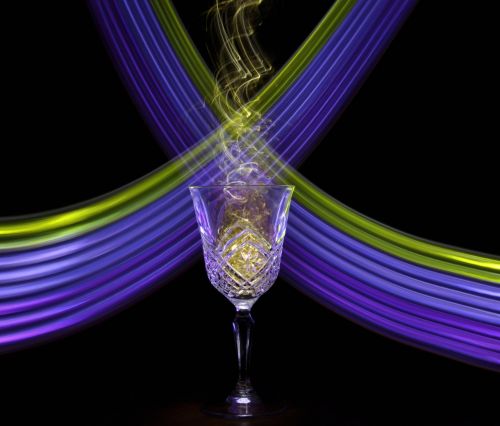 wine glass light purple