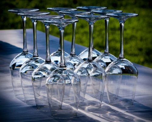 wine glasses stemware crystal