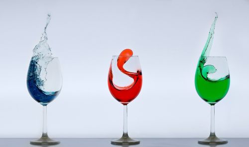 wine glasses glass splash