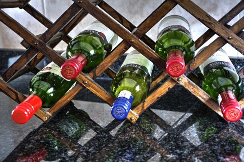 wine rack wine bottles lifestyle