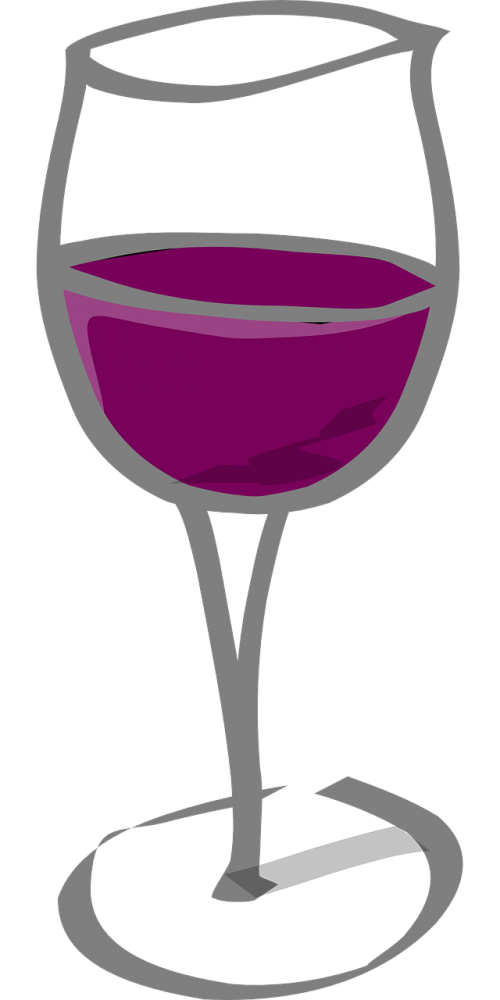 wineglass red glass