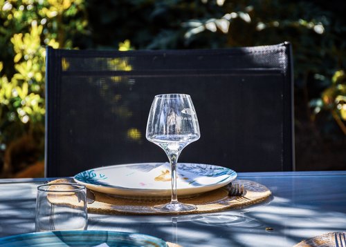wineglass  table  setting